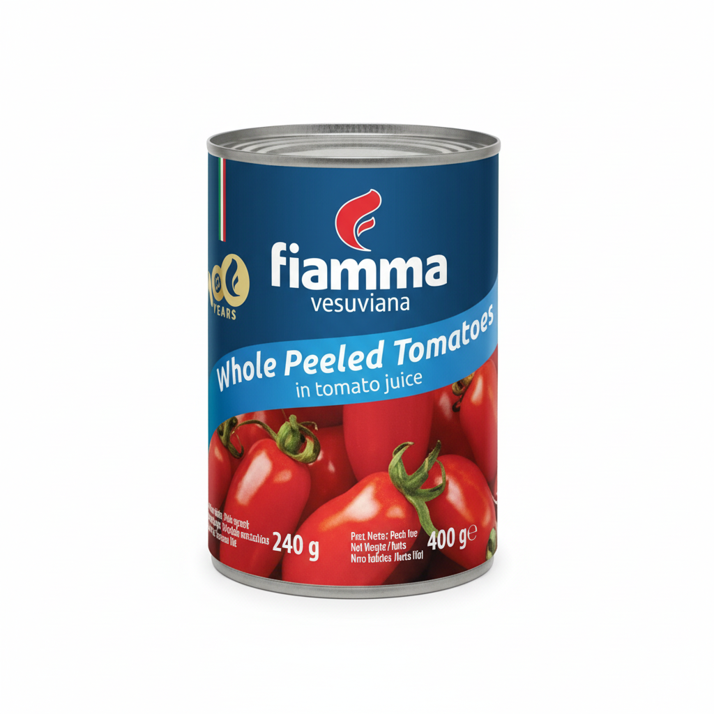 Fiamma Vesuviana Whole Peeled Tomatoes 400g