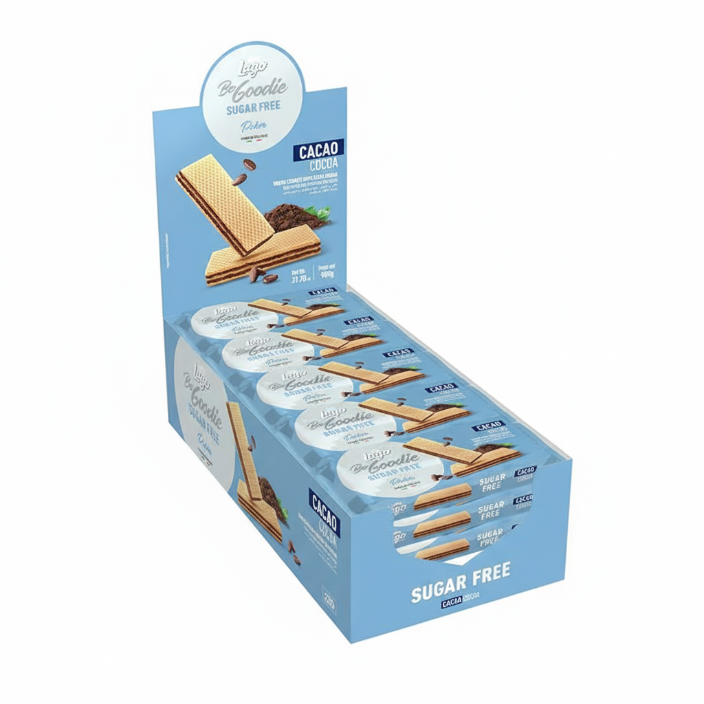 GASTONE LAGO - POKER CACAO SUGAR FREE WAFER 45G
