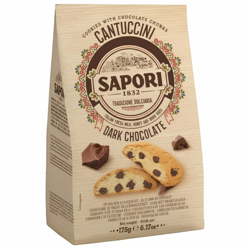 SAPORI - CANTUCCINI DARK CHOCOLATE 175G