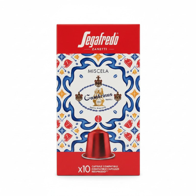Segafredo Gambrinus Nespresso Compatible Capsules - 10 Pack