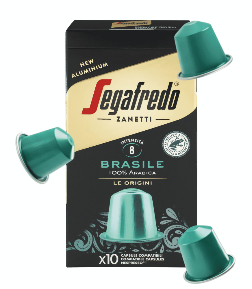 Segafredo Brasile Nespresso Compatible Capsules - 10 Pack